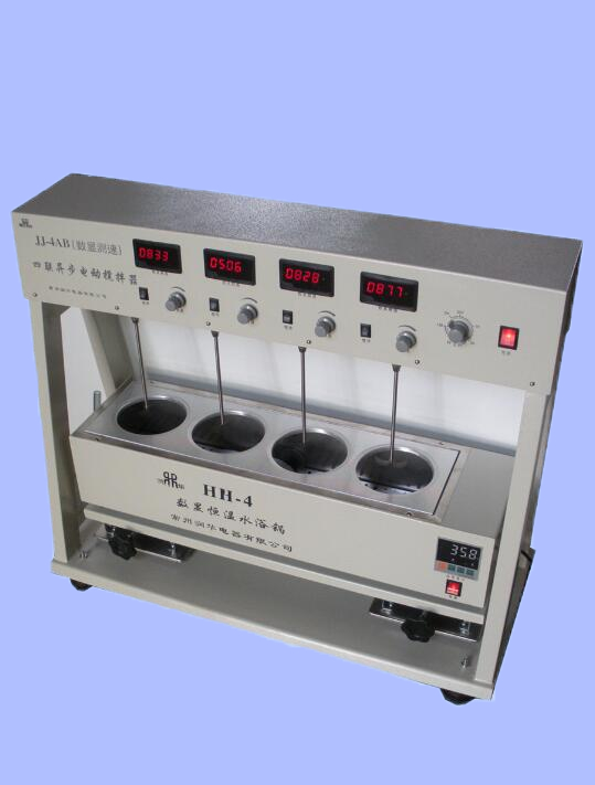 电动搅拌器JJ-4AB 四联式独立测速调速 智能数显控温搅拌